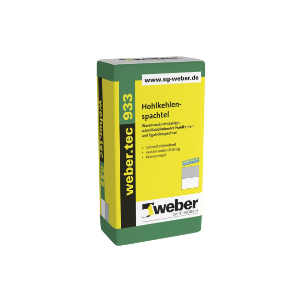 Weber Webertec 933 gyorskötő vízzáró hajlat- és kiegyenlítő habarcs - 25 kg